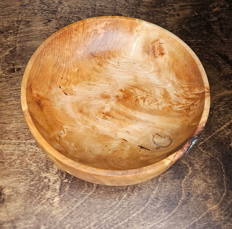 Skål/bolle av bjørk ~20x7cm